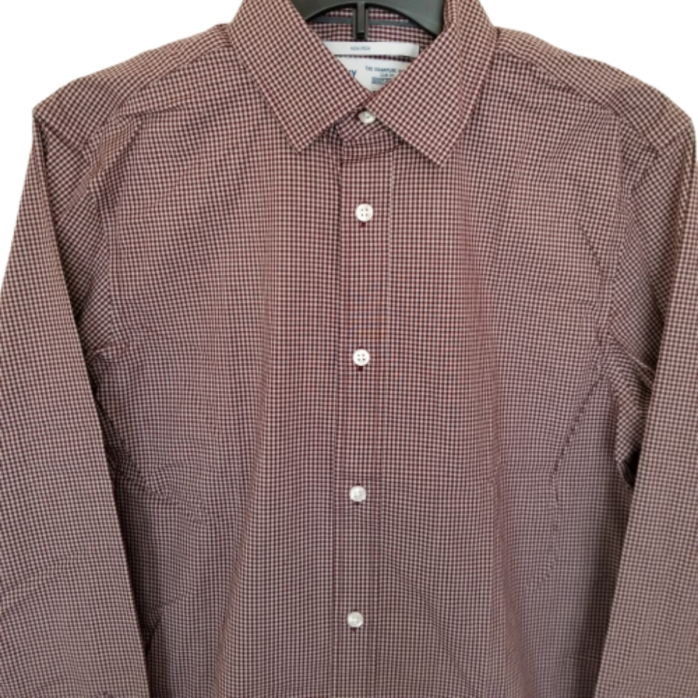 Old Navy Built In Flex Slim Fit Mens Size S Shirt Long Sleeve Button Mar…